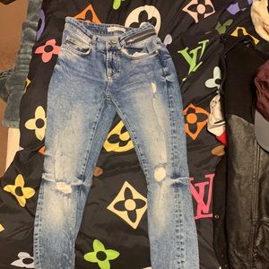 Zara ripped jeans